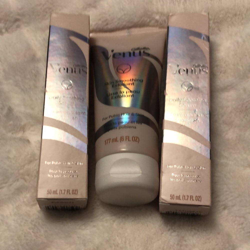New Gillette Venus 2) Daily Serum 1) Skin Smoothing